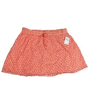 Nordstrom Abound. Women's Pink & White Floral A-Line Mini Skirt Size XL